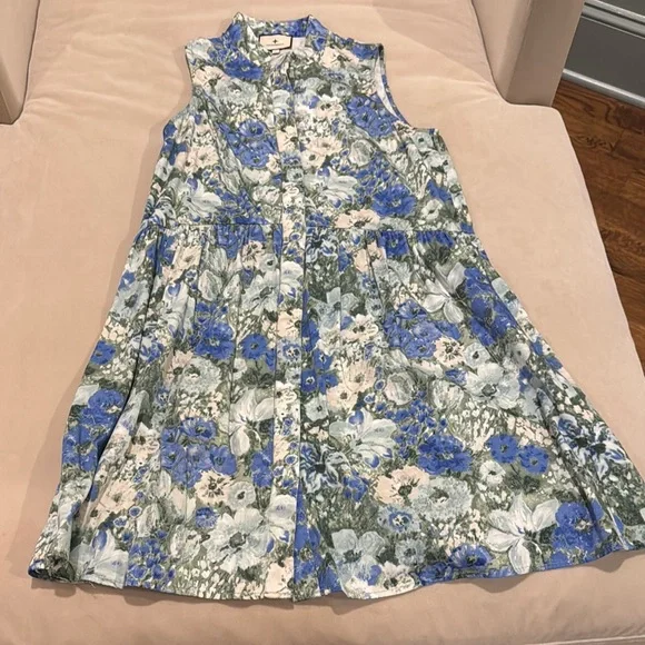 Tuckernuck Blue Floral Midi Dress - Picture 4 of 8